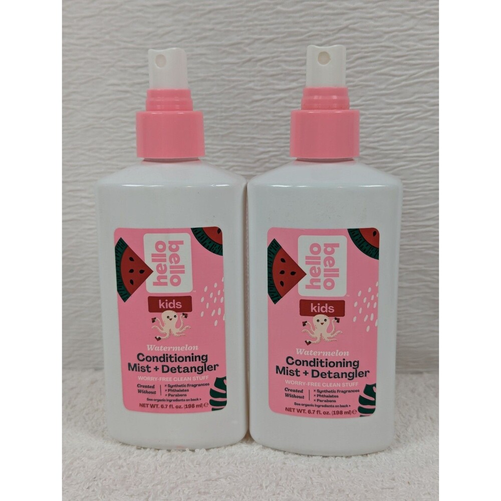 Hello Bello - Conditioning Mist + Detangler - Watermelon - 6.7 oz - 2 Pack